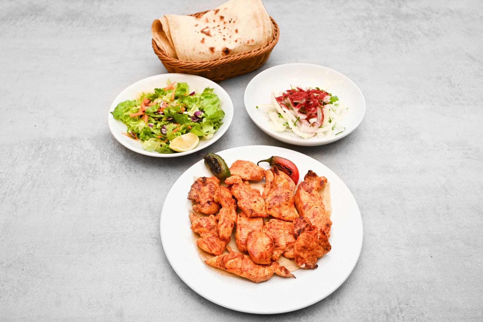Tavuk bonfile tabağı